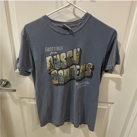 Comfort Colors Blue Busch Gardens Tee - Picture 1 of 2
